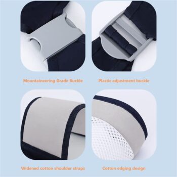 Baby Carrier, Ergonomic Baby Strap one Shoulder Labor-Saving Polyester Baby Half Wrapped Sling (Random Color)