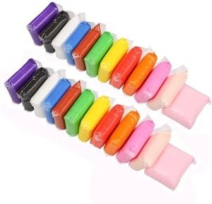 Molding Air dey Clay for kids Super Clay  Clay Multi colors a set