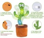 Dancing Cactus Toy | Talking Cactus | Tree Cactus Plush Toy for Children, Kids & Toddlers - Rechargeable Cactus Toys For Kids - With Box