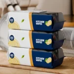 Kitchen Wipes ? Pack of 80 Pieces, Multipurpose Cleaning Wipes for Home and Kitchen Use -Soft and durable material for effective cleaning